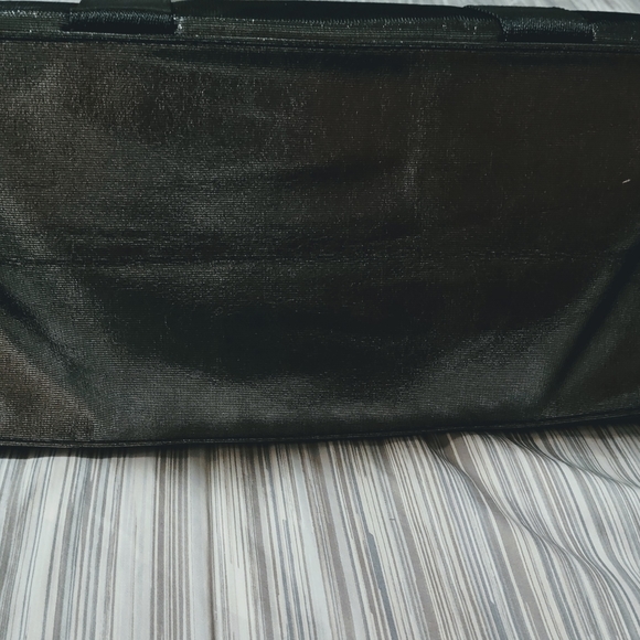 🆕Coach Duffel Bag Silver Shimmer Metallic Overnight Weekender Travel Bag - Picture 9 of 9